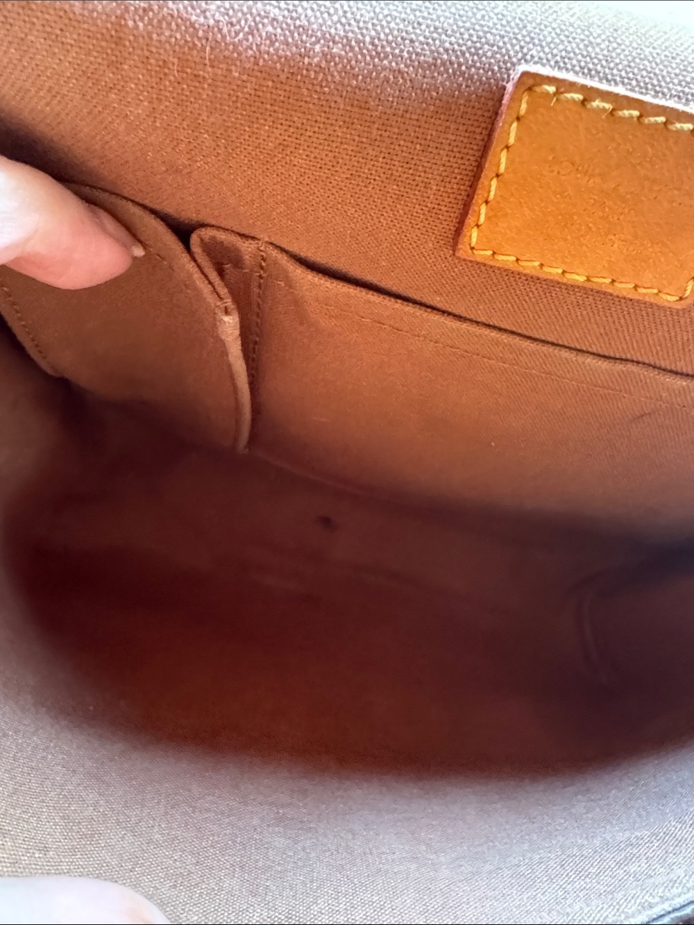 Louis Vuitton Brown Monogram Crossbody Messenger Bag - Picture 9 of 12